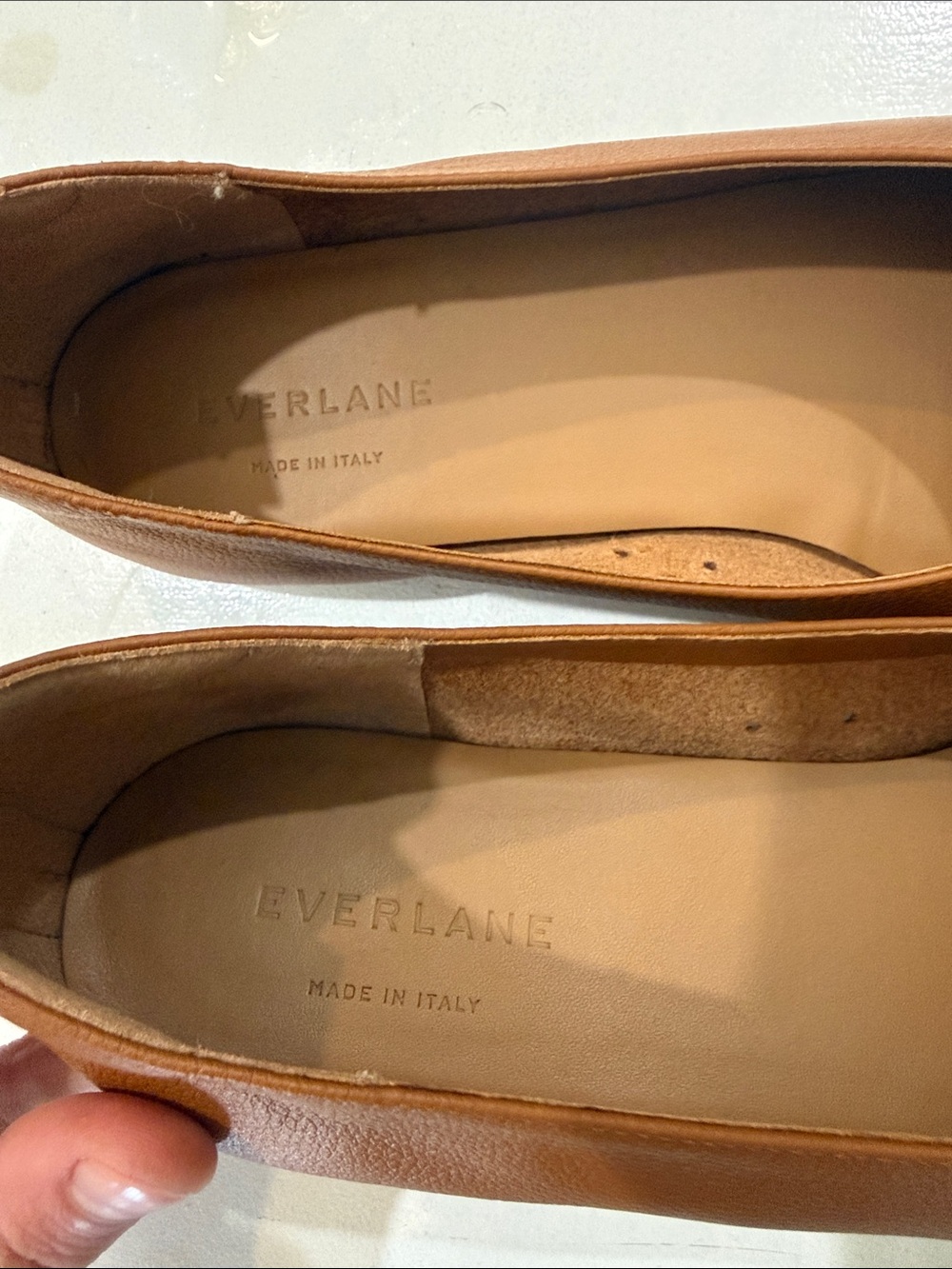 New Everlane Brown Leather “The Glove” Flats - 11 Narrow - Picture 2 of 7